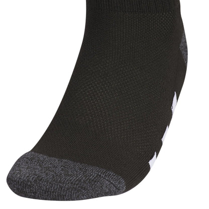 adidas Athletic Cushioned Quarter Socks (6-Pair) for Kids, Boys and Girls, Above The Ankle Fit, Durable Fabric Medium Black/Onix Grey/White - # BOAA11810006