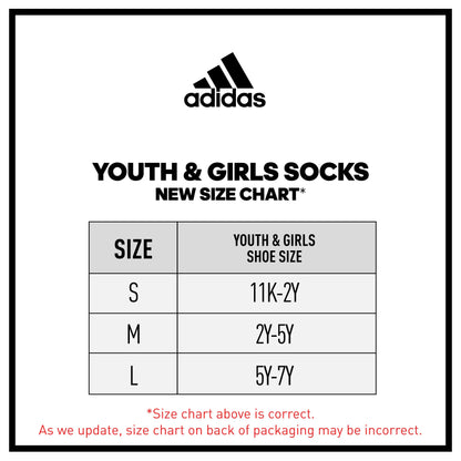Adidas Boys Athletic Cushioned Crew Socks | 6-Pairs| For Kids, Boys and Girls | Durable, breathable fabric ready for Sport | Medium | Silver Pebble Grey/Putty Grey/White - # BOAA13810003 & BOAA12810004 & BOAA11810001