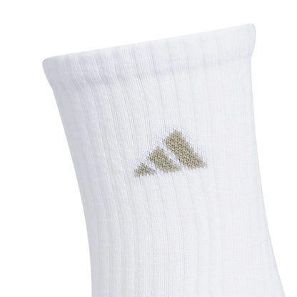Adidas Boys Athletic Cushioned Crew Socks | 6-Pairs| For Kids, Boys and Girls | Durable, breathable fabric ready for Sport | Medium | Silver Pebble Grey/Putty Grey/White - # BOAA13810003 & BOAA12810004 & BOAA11810001