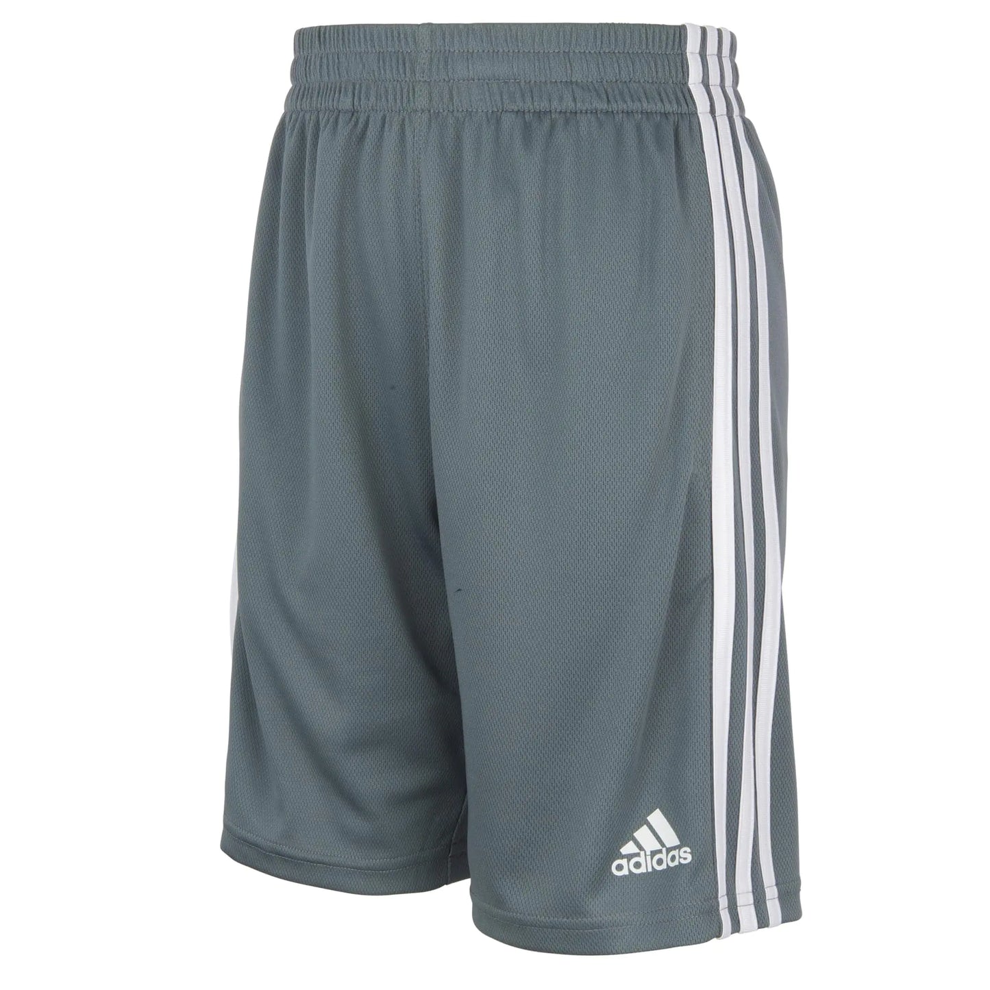 adidas boys Classic 3-stripes Shorts 7 White - # BOAA11610001