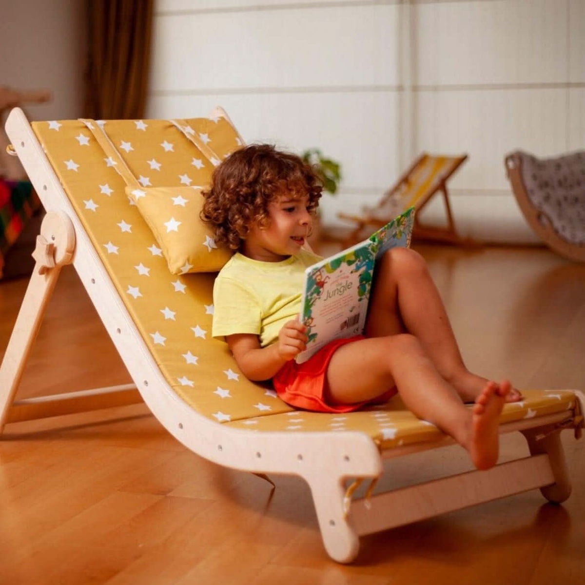 Adjustable Lounge Chair with Comfy Pad-0