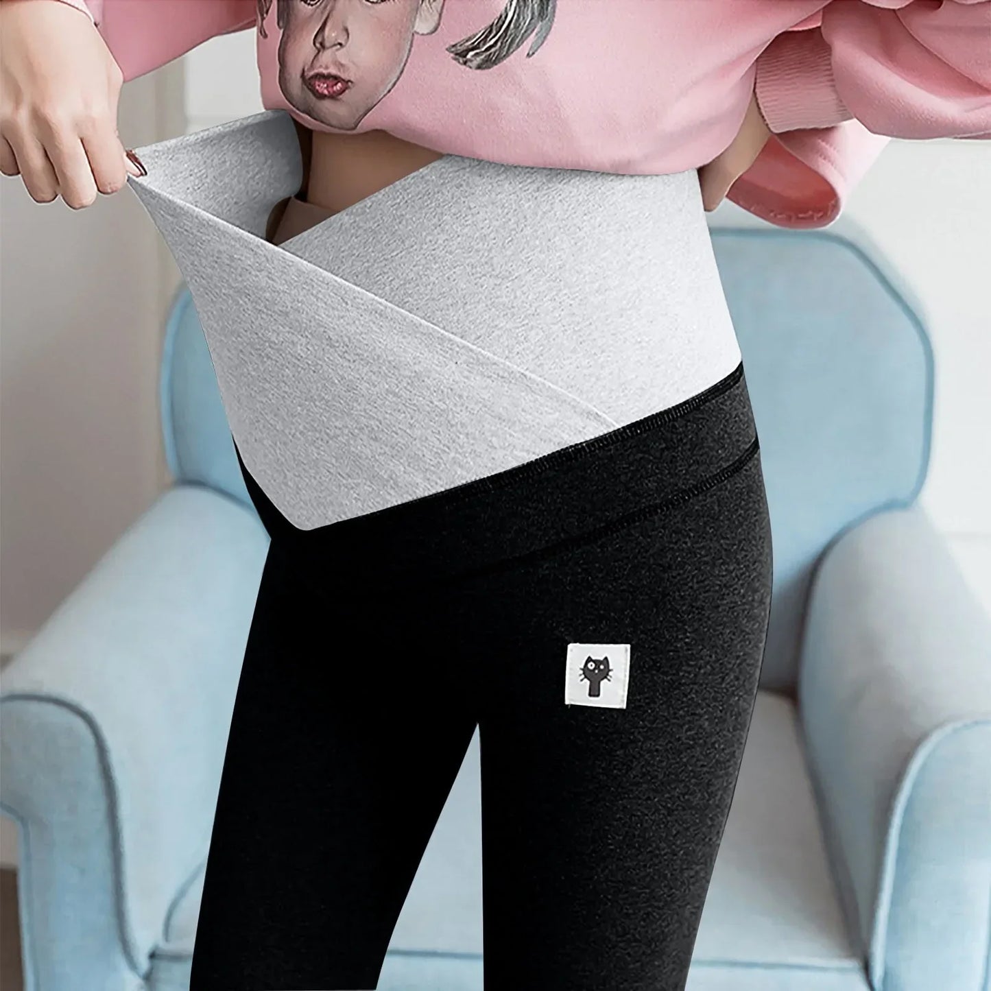 Adjustable Maternity Pants - # WOAA21410004-PRG