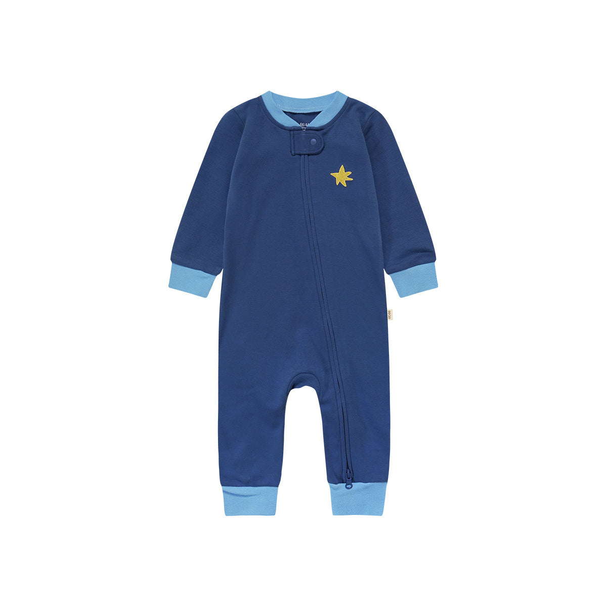 Zippered Cotton Baby Romper Outdoor Crawling Clothes