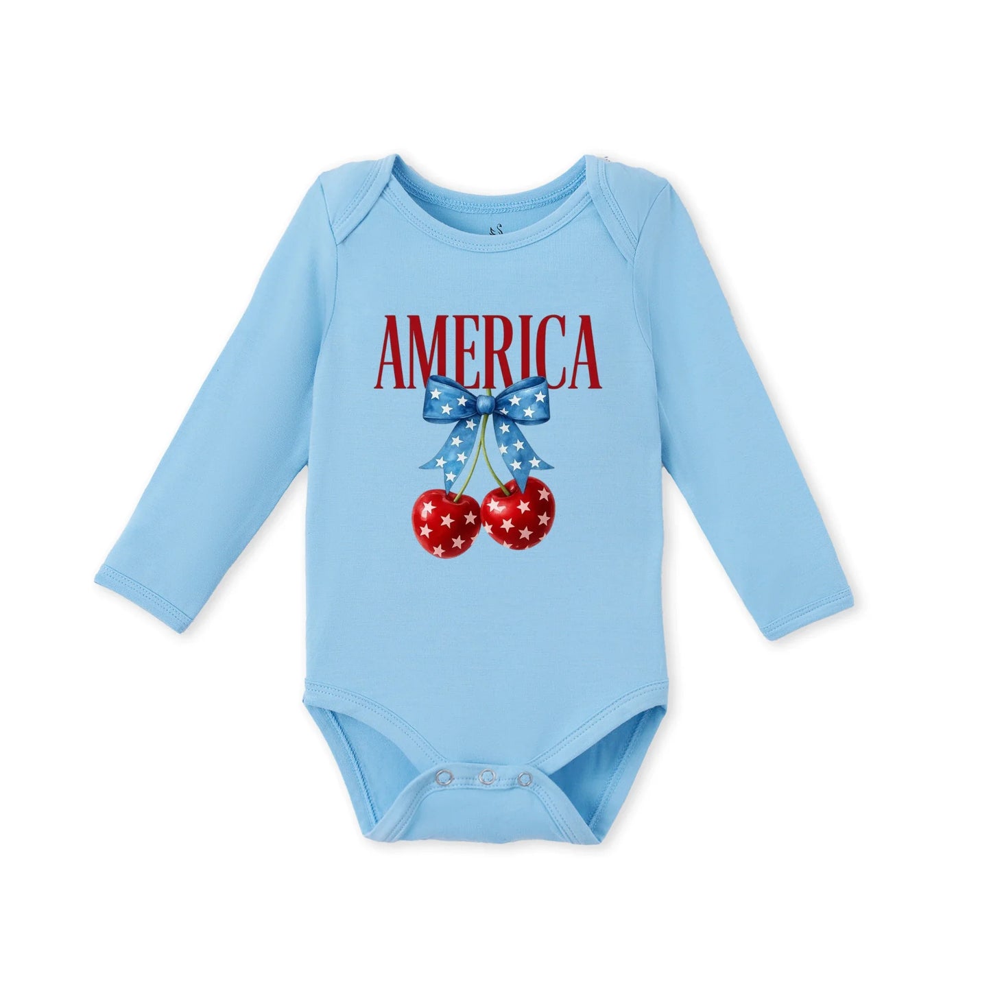 American Cherry Bamboo Baby Onesie