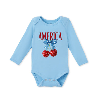American Cherry Bamboo Baby Onesie