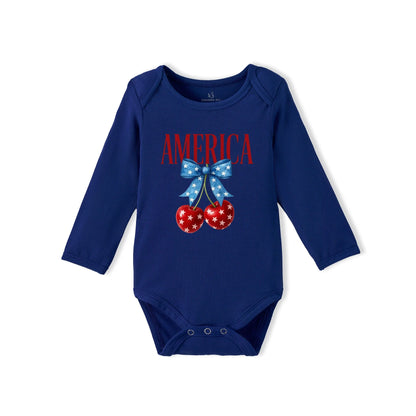 American Cherry Bamboo Baby Onesie