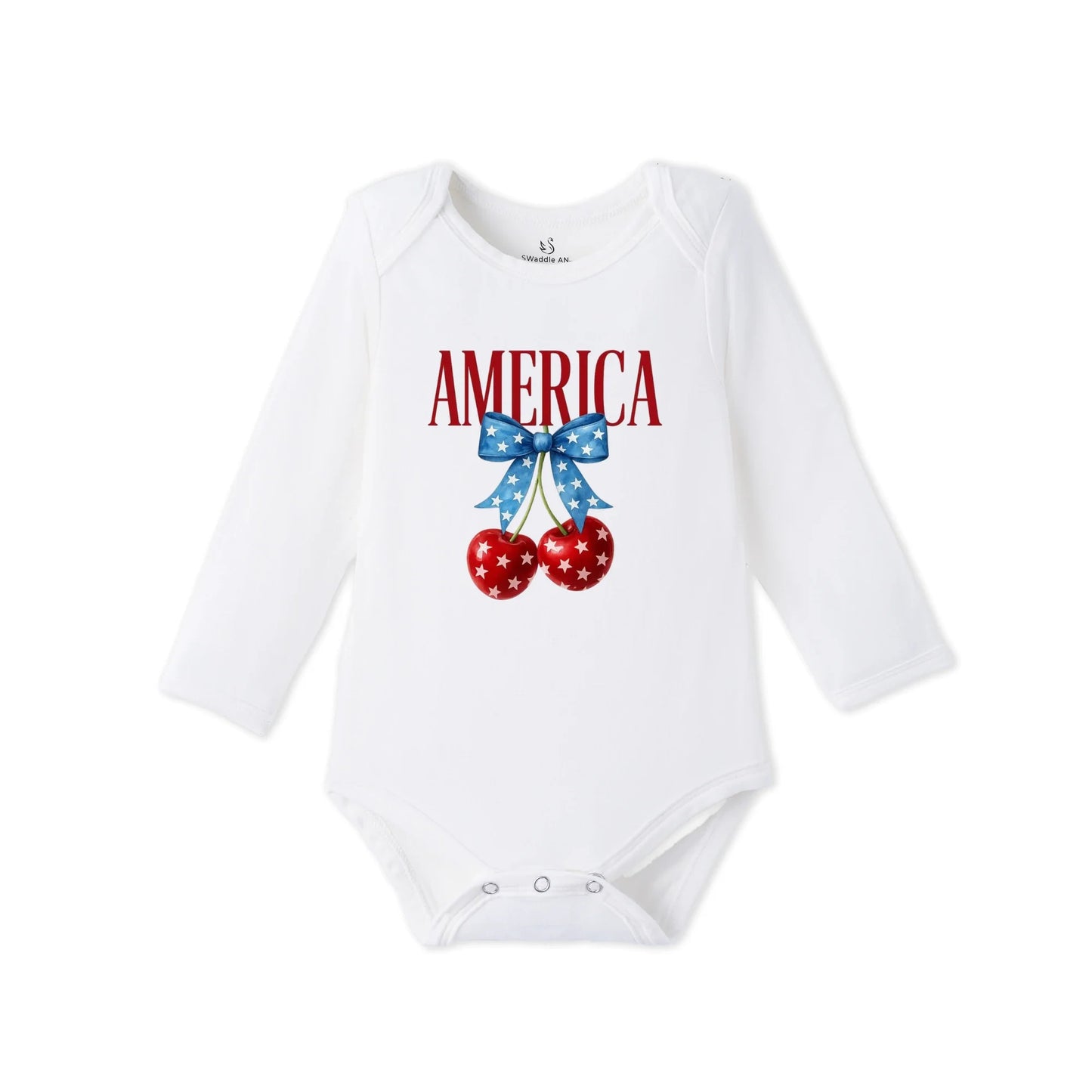 American Cherry Bamboo Baby Onesie
