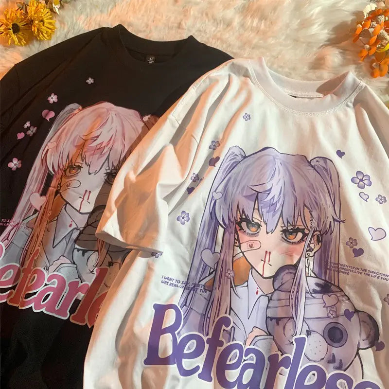 Anime Girl Printed Unisex T-Shirt - New 2023 Collection - # GIAA23510014