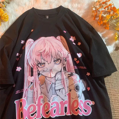 Anime Girl Printed Unisex T-Shirt - New 2023 Collection - # GIAA23510014