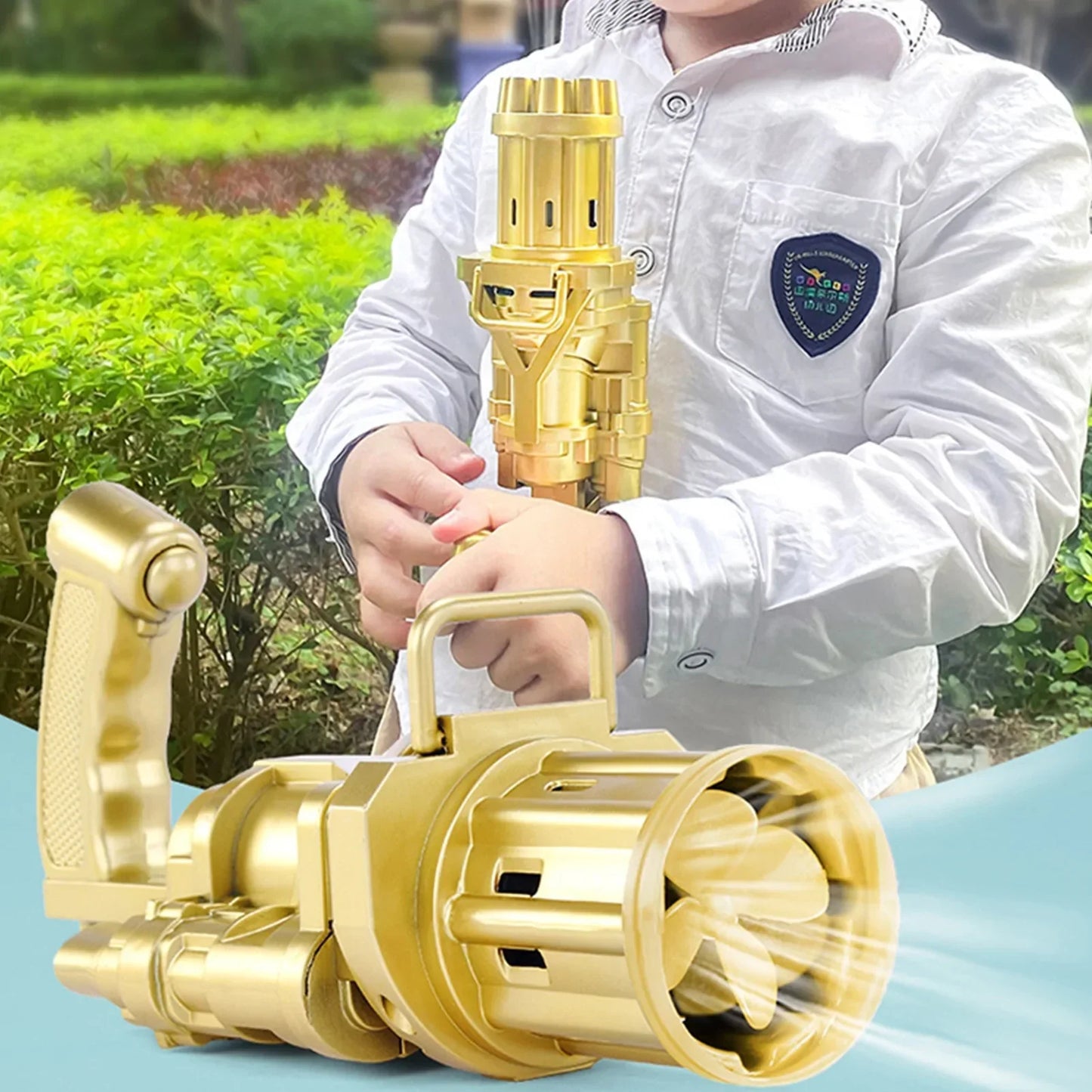 Automatic Bubble Machine Gun Toy For Children - # BOT&G511810001