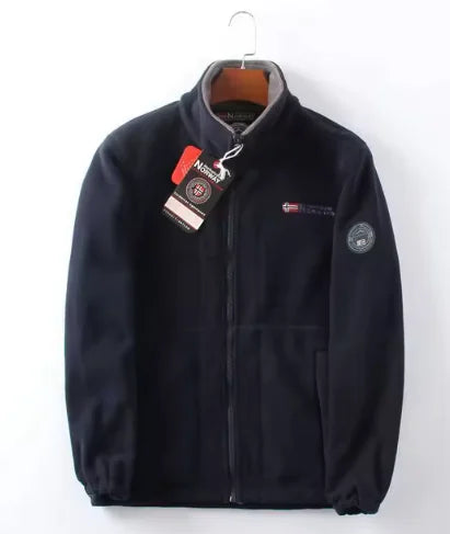 Autumn Winter Boys Men's Warm Fleece Jacket - # BOAA13210003