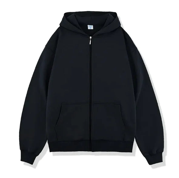Autumn/Winter Terry Zipper Hoodie - # BOAA13510012
