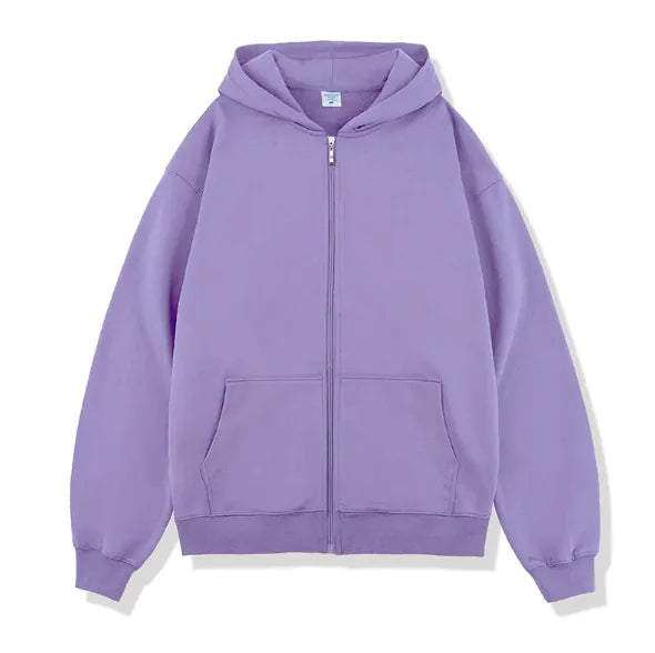Autumn/Winter Terry Zipper Hoodie - # BOAA13510012