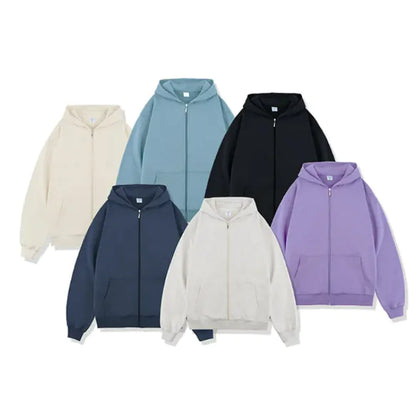 Autumn/Winter Terry Zipper Hoodie - # BOAA13510012
