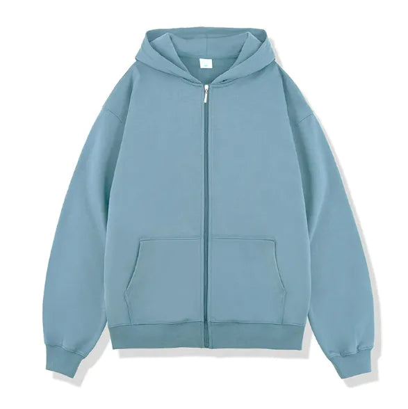 Autumn/Winter Terry Zipper Hoodie - # BOAA13510012