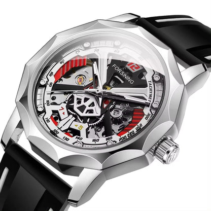 Casual Hollow-out Waterproof Manual Mechanical Watch