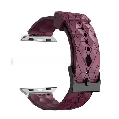 Football-patterned Watch S9 Strap S10 Silicone Replacement Wristband