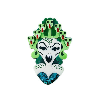 Gorgon Acrylic Brooch Badge Accessory