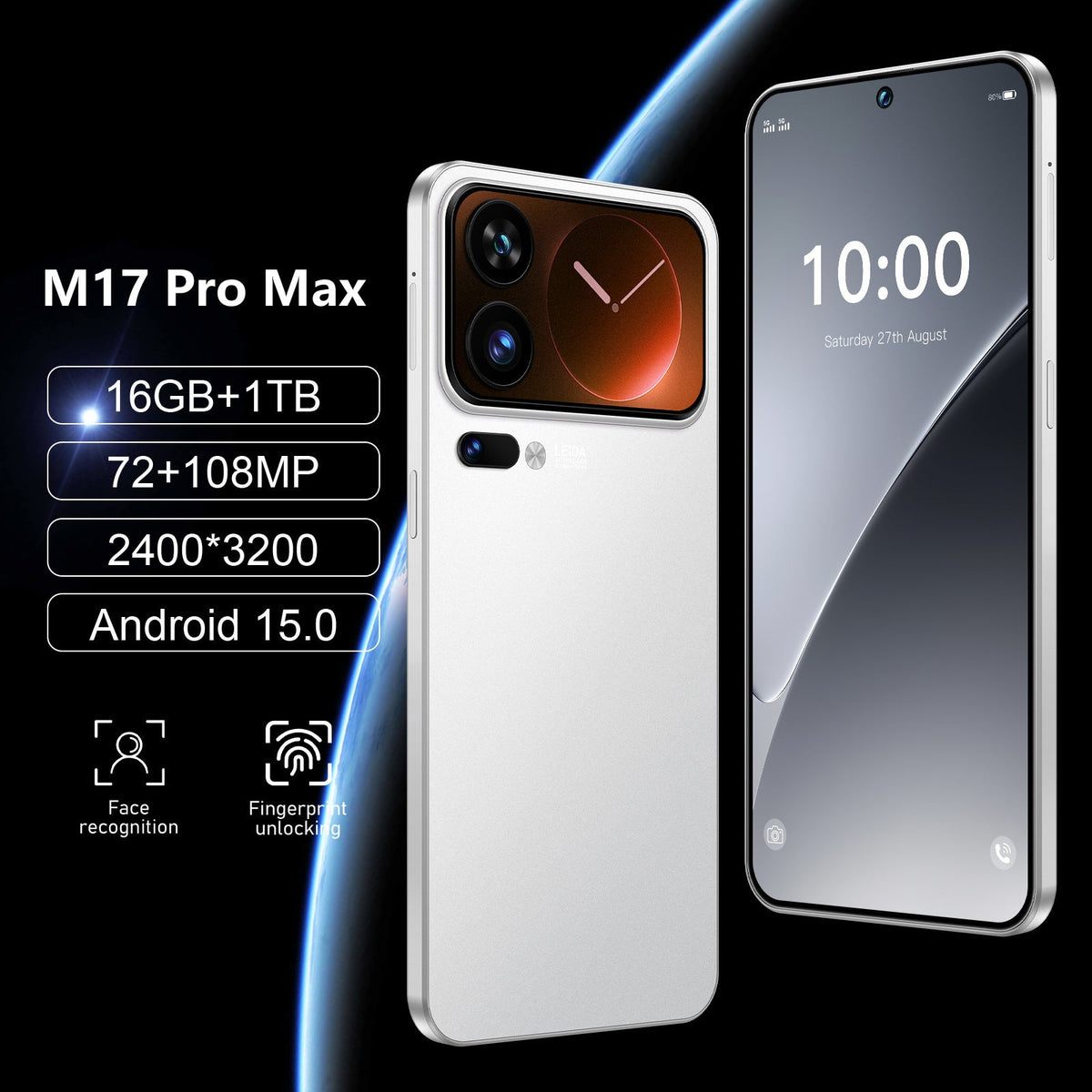 New M17 Pro Max Phone With A Large Screen