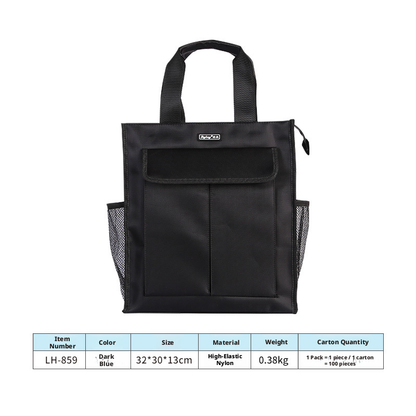 Multi-function briefcase-blue-nylon high-elastic-1 piece
