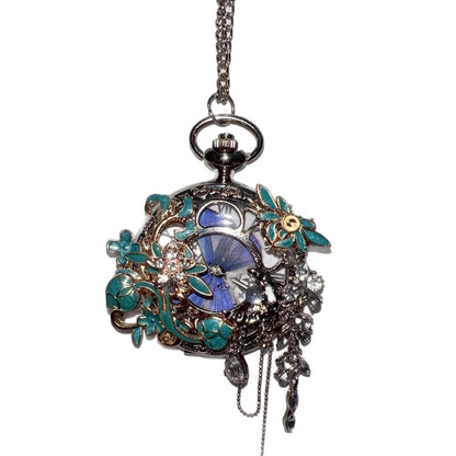 A Customizable Butterfly Gift For A Dazzling New Chinese-style Feather Pocket Watch
