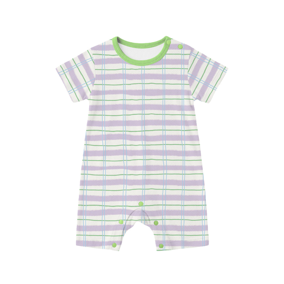 Baby Mesh Breathable Thin Short-sleeve Onesie
