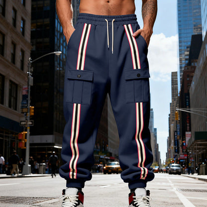 Outdoor Sports Trend Workwear Webbing Retro Loose-fit Sweatpants