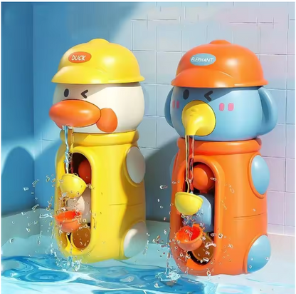 Baby Bath Toys | Cute Duck & Elephant Waterwheel | With Suction Cup - # BAGE81110018 & BAGE11610007