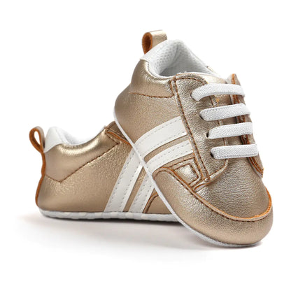 Baby Boy Girl Moccasins Shoes Infant PU Leather Non-slip Soft Newborn Sneakers - # GIAA71310003