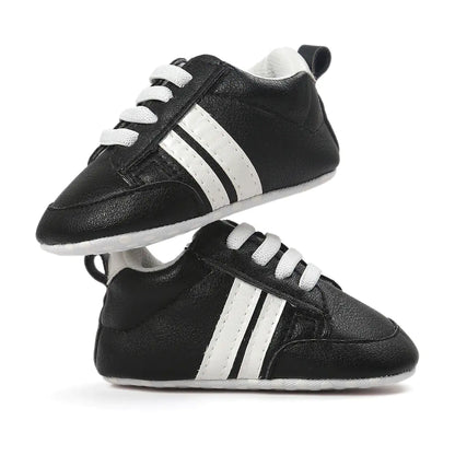 Baby Boy Girl Moccasins Shoes Infant PU Leather Non-slip Soft Newborn Sneakers - # GIAA71310003
