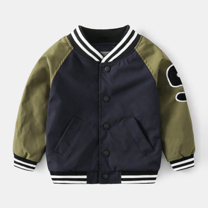 Baby Boy's Baseball Jacket | For Spring & Autumn - # BOAA12210003