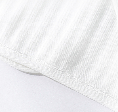 Baby Cotton Long Sleeve Top with Half Back Design - # BAAA61110002