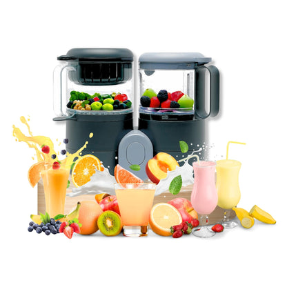 Baby Food Maker Steamer and Blender | Multifunction Baby Food Processor and Steamer | w/Baby Blender Defrosting & Reheating | Time Saving Baby Food Grinder | Baby Food Blender and Steamer | 2 Liters - # BAGE211710104