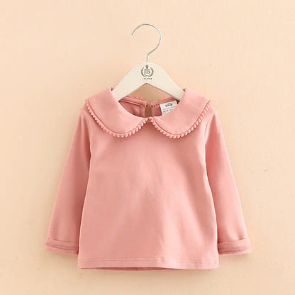 Baby Girl Doll Collar Long Sleeve shirt - # GIAA21510006