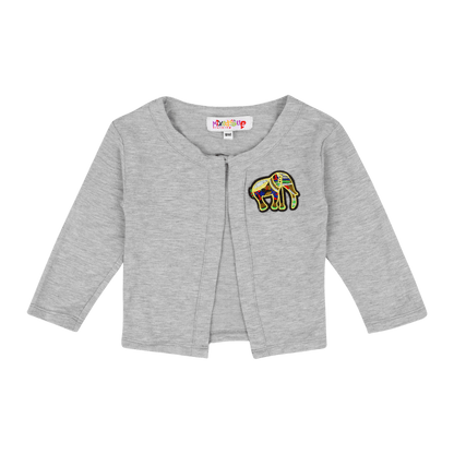 Baby Girl Elefante Cardigan – Multicultural Knit Cotton Sweater