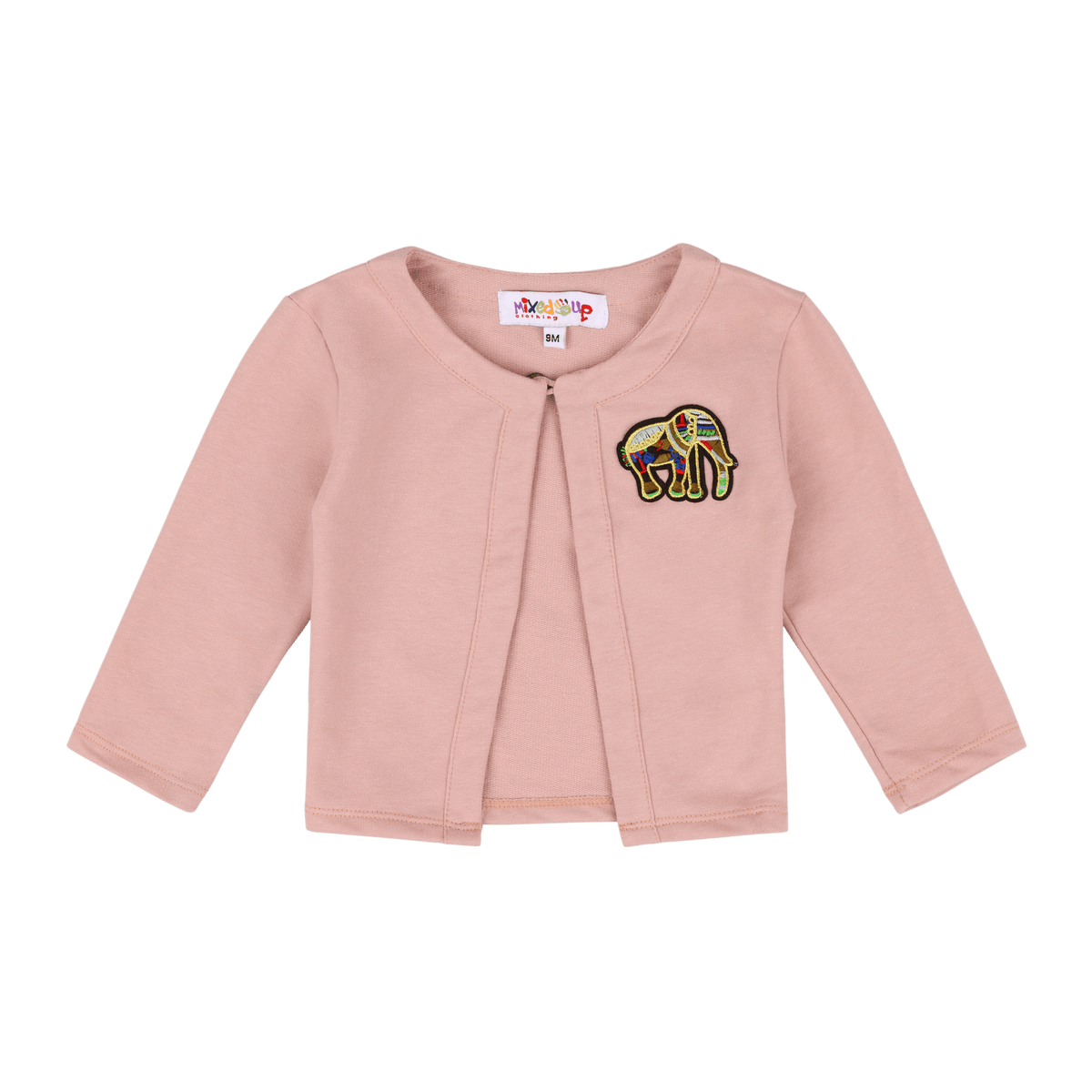 Baby Girl Elefante Cardigan – Multicultural Knit Cotton Sweater