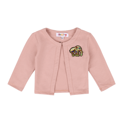 Baby Girl Elefante Cardigan – Multicultural Knit Cotton Sweater
