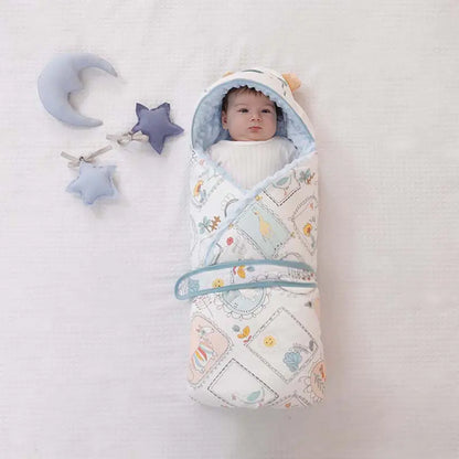 Baby Swaddle Blanket with Cotton for Newborns (Autumn/Winter) - # BAGE41210027