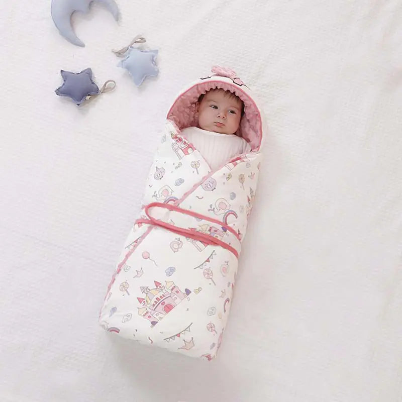 Baby Swaddle Blanket with Cotton for Newborns (Autumn/Winter) - # BAGE41210027