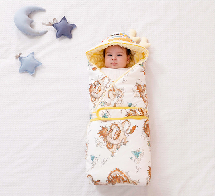 Baby Swaddle Blanket with Cotton for Newborns (Autumn/Winter) - # BAGE41210027