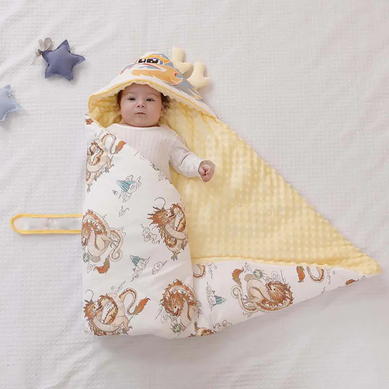 Baby Swaddle Blanket with Cotton for Newborns (Autumn/Winter) - # BAGE41210027