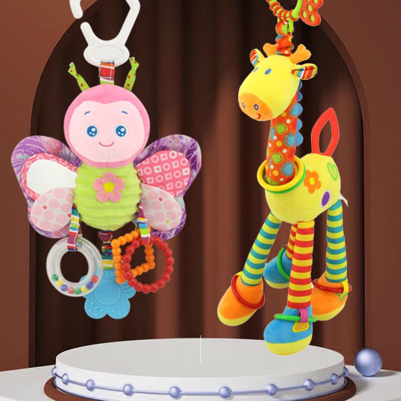 Baby Toy Rattle | For Strollers and Car Seats | 0-1 Year - # BAGE81110014