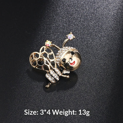 Cute Animal New Style Oil-Drop Bee Brooch