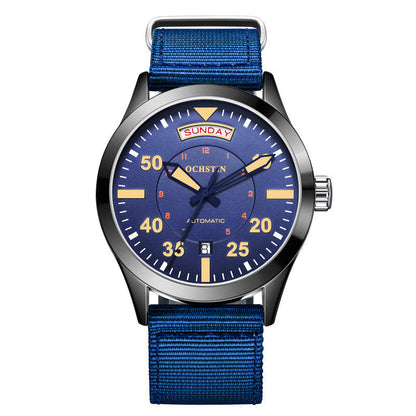Automatic Mechanical Watch Waterproof Nylon Watch