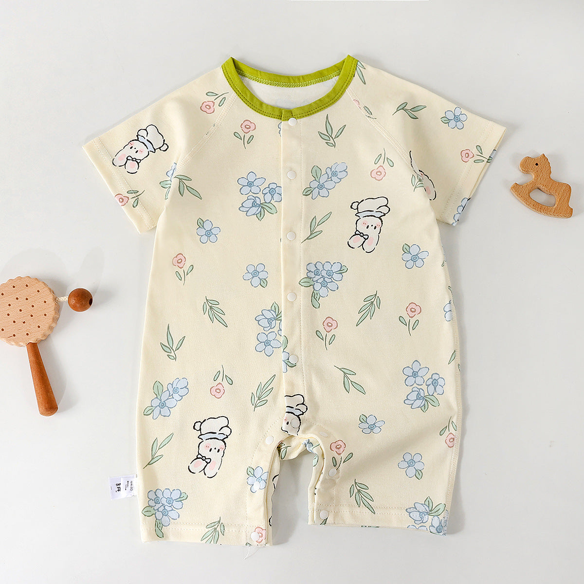 Fashionable Newborn Long-sleeve Bodysuit Loungewear