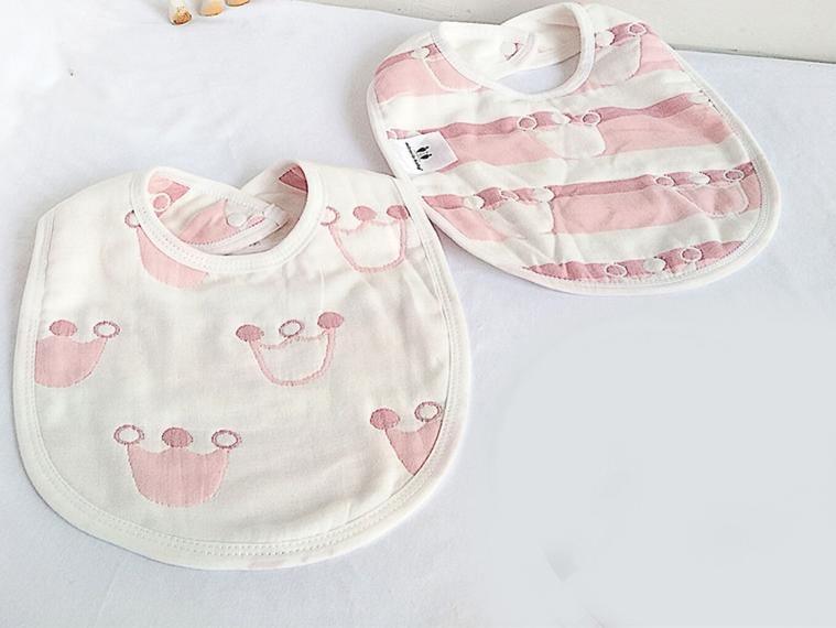 6-Layer 100% Cotton Gauze Baby Bibs