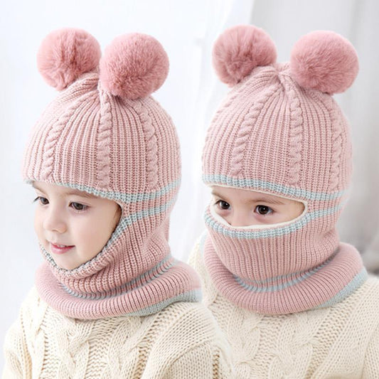 Baby & Kids Double Pompom Knit Beanie