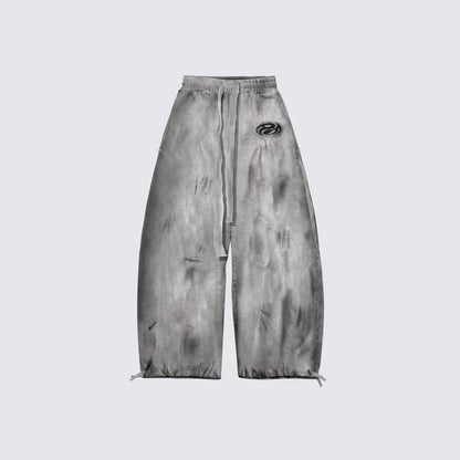 Mottled, Distressed Casual All-match Sweatpants