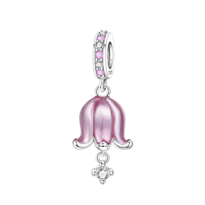Lily Of The Valley Iris And Spinning Flower DIY Bracelet Pendant Accessories