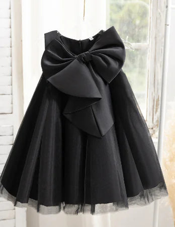 Big Bow Sleeveless Cocktail Dress for Baby Girls (One Piece) - # BAAA51110014